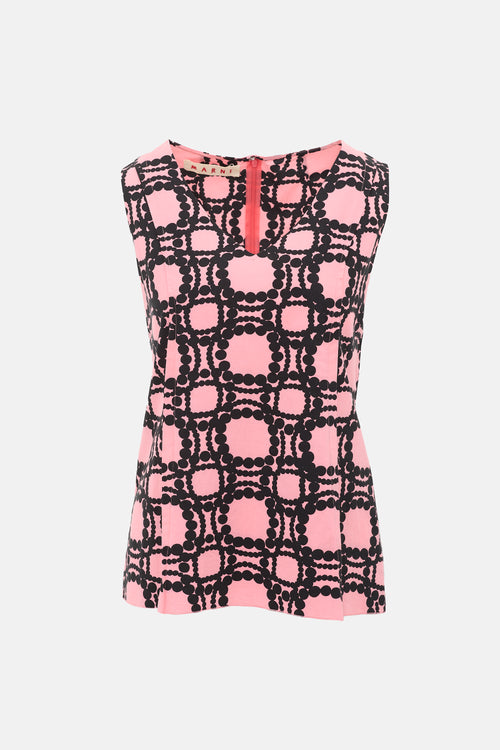 Marni Printed Sleeveless Top