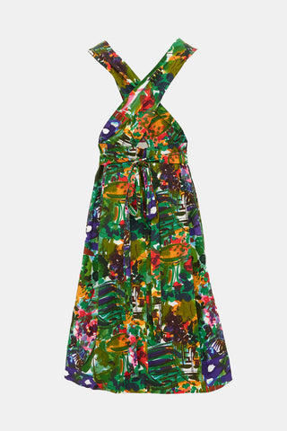 Marni Printed Tie Waist Dress