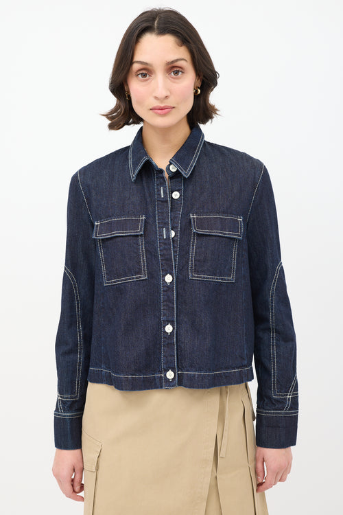 Marni Raw Denim Two Pocket Jacket