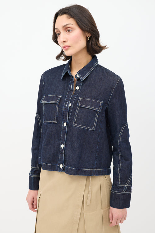 Marni Raw Denim Two Pocket Jacket