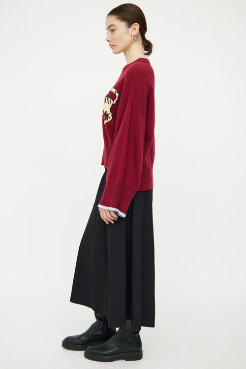 Marni X Maria Magdalena Suarez Red & Multicolour Knit Sweater