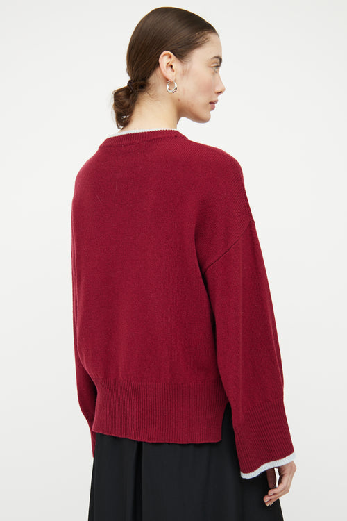 Marni X Maria Magdalena Suarez Red & Multicolour Knit Sweater