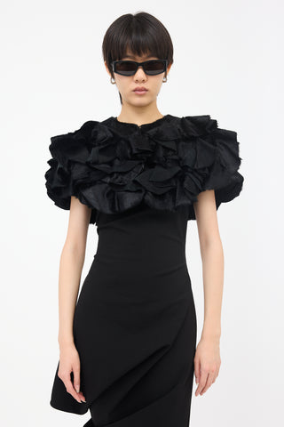 Marni Ruffled Fur Bolero