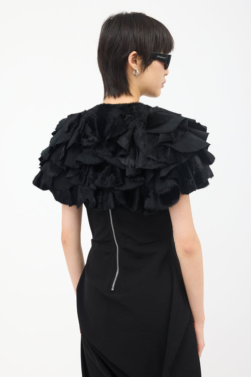 Marni Ruffled Fur Bolero