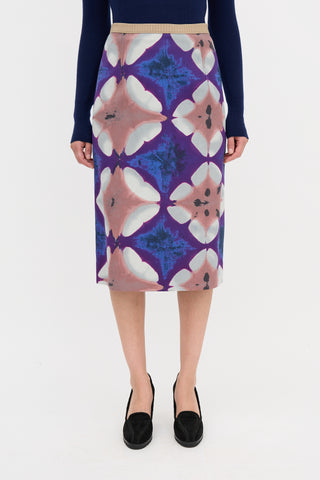 Marni SS 2009 Floral Midi Skirt