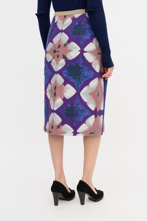 Marni SS 2009 Floral Midi Skirt