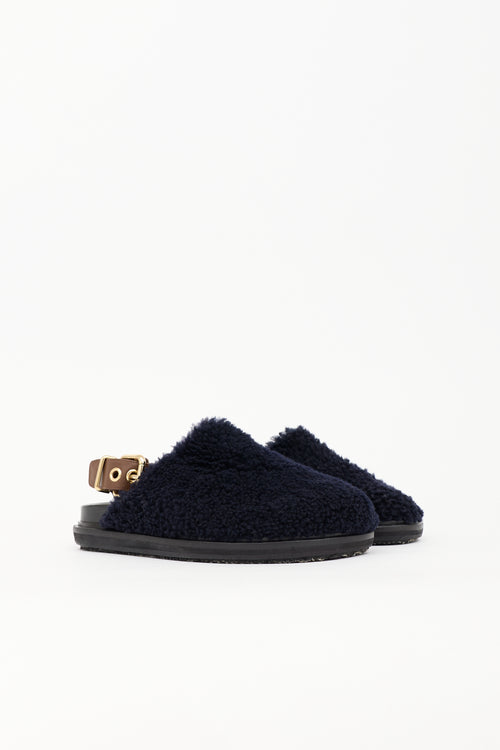 Marni Shearling Fussbett Mule