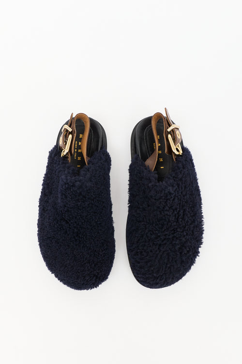 Marni Shearling Fussbett Mule