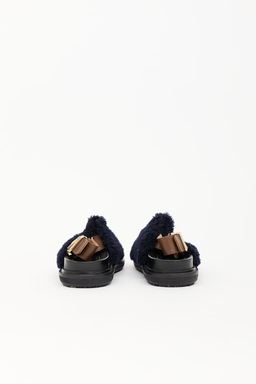 Marni Shearling Fussbett Mule
