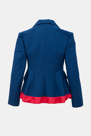 Marni Silk Peekaboo Color Block Blazer