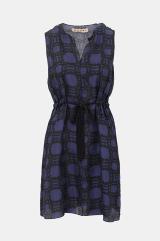 Marni Silk Printed Midi Dress