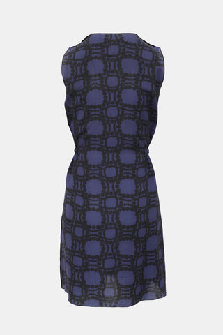 Marni Silk Printed Midi Dress