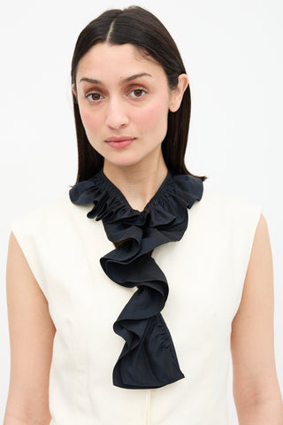 Marni Silk Ruffle Collar