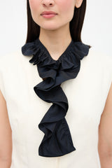 Marni Silk Ruffle Collar