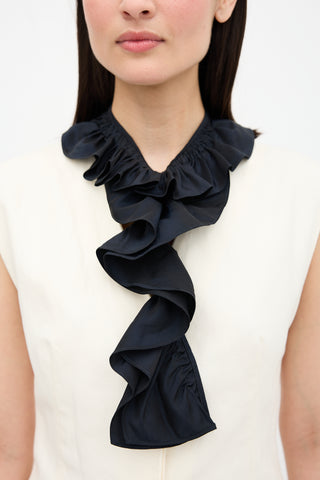 Marni Silk Ruffle Collar