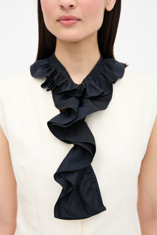 Marni Silk Ruffle Collar