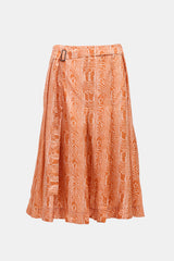 Marni Silk Satin Moiré Wrap Skirt