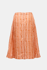Marni Silk Satin Moiré Wrap Skirt