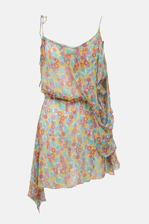 Marni Silk Sheer Floral Dress