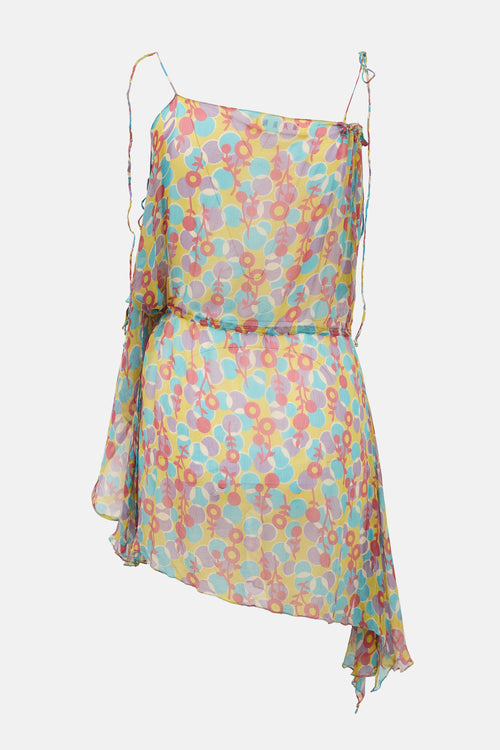 Marni Silk Sheer Floral Dress
