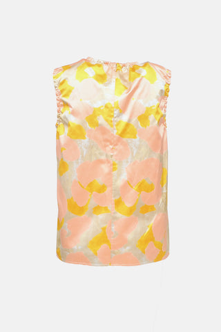 Marni 2021 Ruched Sleeveless Top