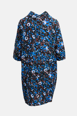 Marni Silk Crepe Floral Dress