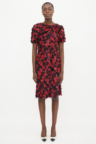 Marni Silk Jacquard Fil Coupé Dress
