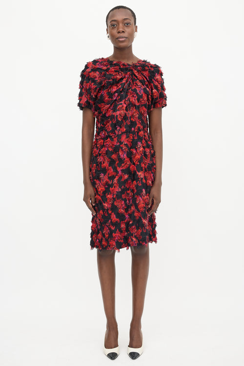 Marni Silk Jacquard Fil Coupé Dress