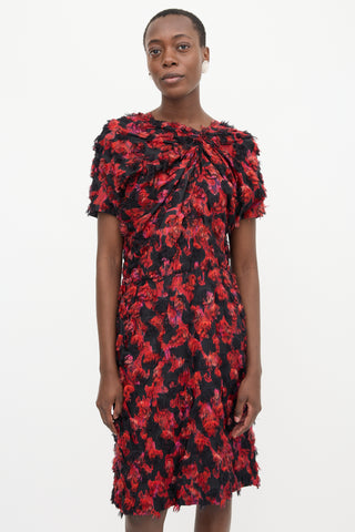 Marni Silk Jacquard Fil Coupé Dress