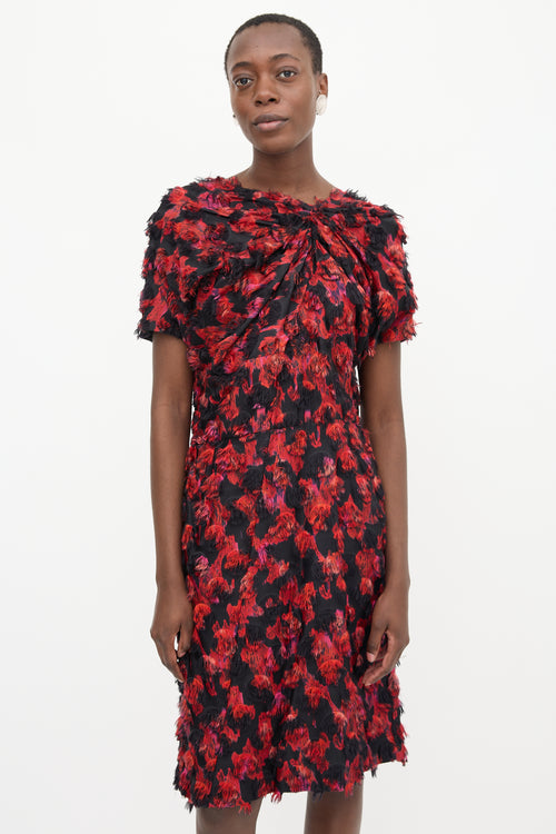 Marni Silk Jacquard Fil Coupé Dress
