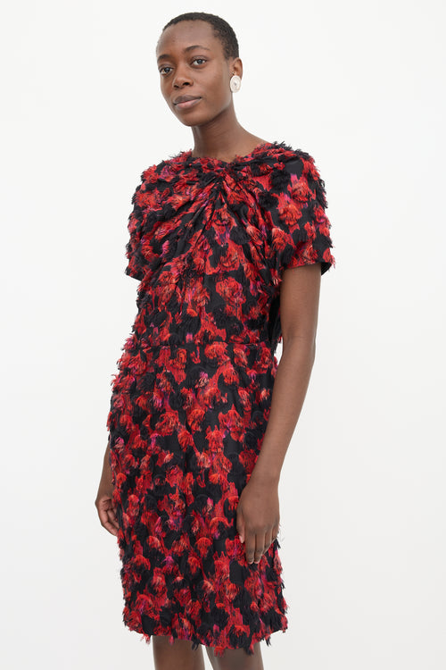 Marni Silk Jacquard Fil Coupé Dress