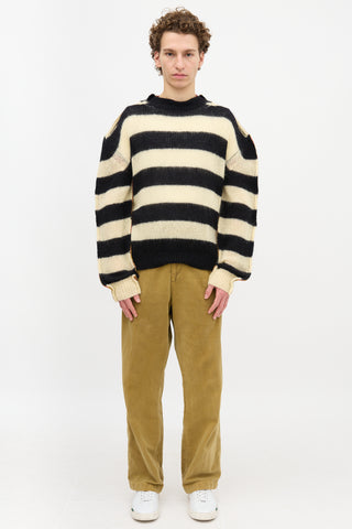 Marni Striped Half and Half Sweater