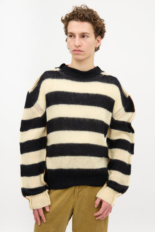 Marni Striped Half and Half Sweater