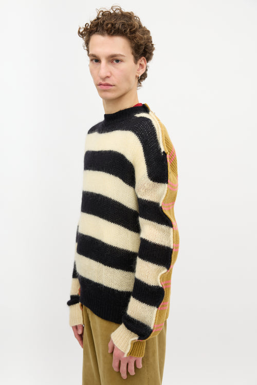 Marni Striped Half and Half Sweater