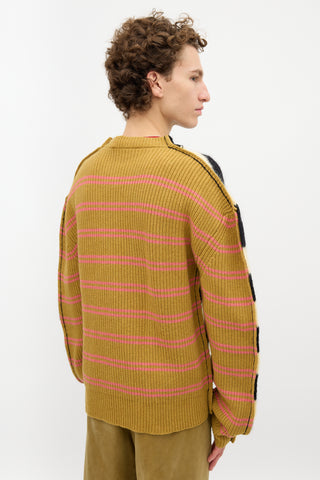 Marni Striped Half and Half Sweater