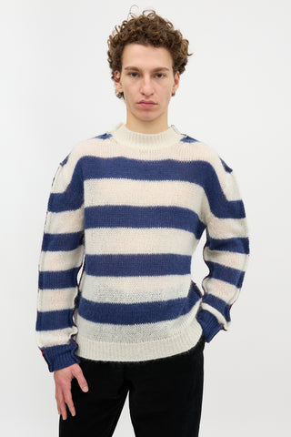 Marni Striped Half and Half Sweater