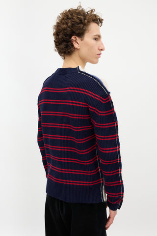 Marni Striped Half and Half Sweater