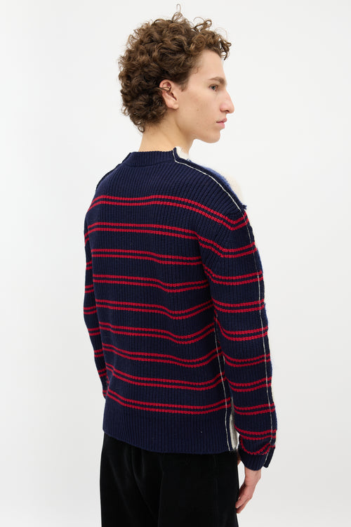Marni Striped Half and Half Sweater