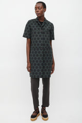 Marni Summer 2012 Black & Green Circle Short Sleeve Jacket