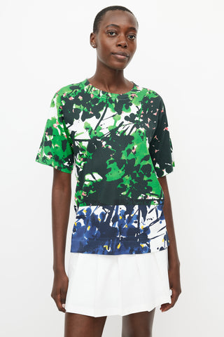 Marni White & Multicolour Print T-Shirt