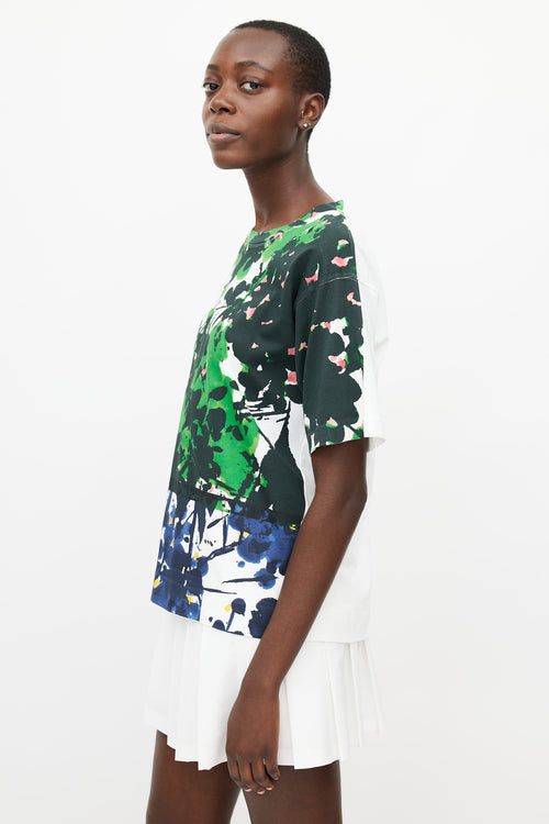 Marni White & Multicolour Print T-Shirt