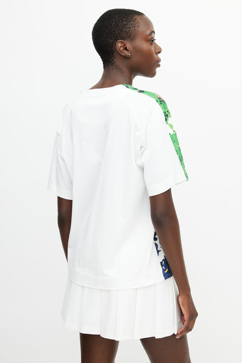 Marni White & Multicolour Print T-Shirt
