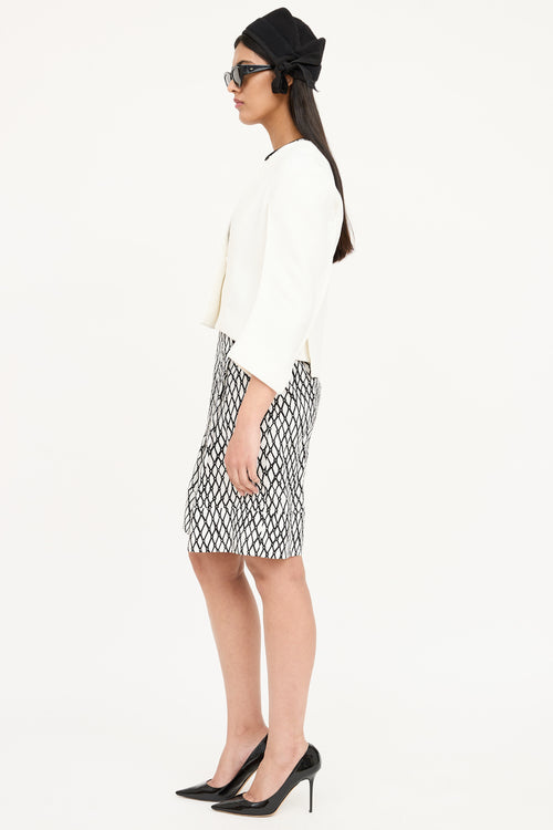Marni Crop Collarless Blazer