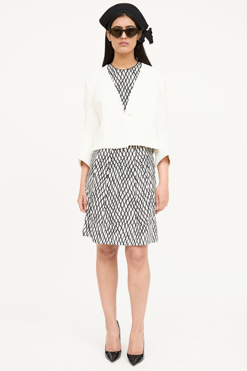 Marni Crop Collarless Blazer