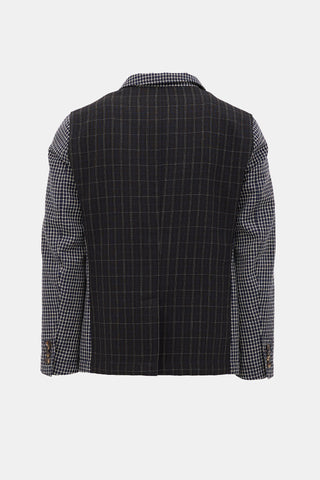 Marni Wool Multi-Check Blazer