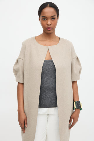 Marni Wool Tucked Sleeve Coat