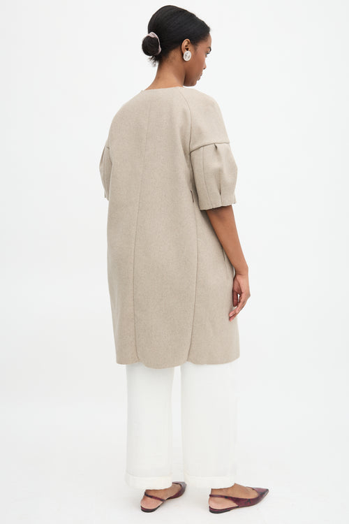 Marni Wool Tucked Sleeve Coat