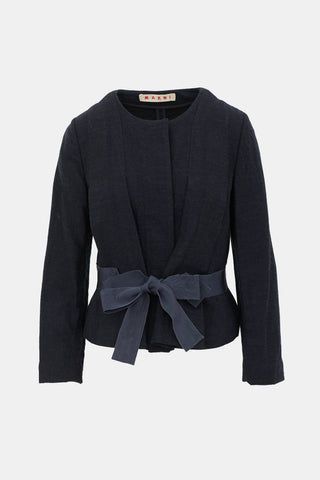Marni Wool & Linen Patterned Jacket