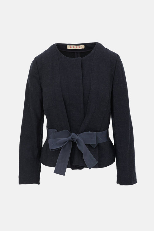 Marni Wool & Linen Patterned Jacket