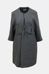Marni Wool Collarless Coat